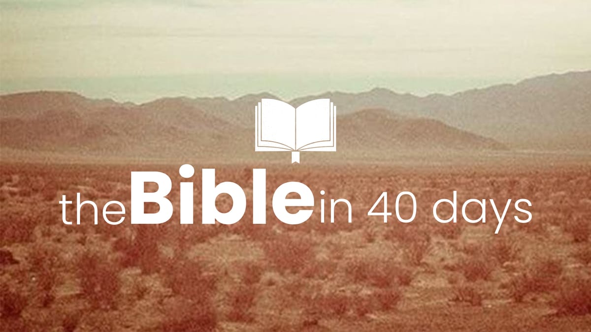 The Bible in 40 Days - Week 1