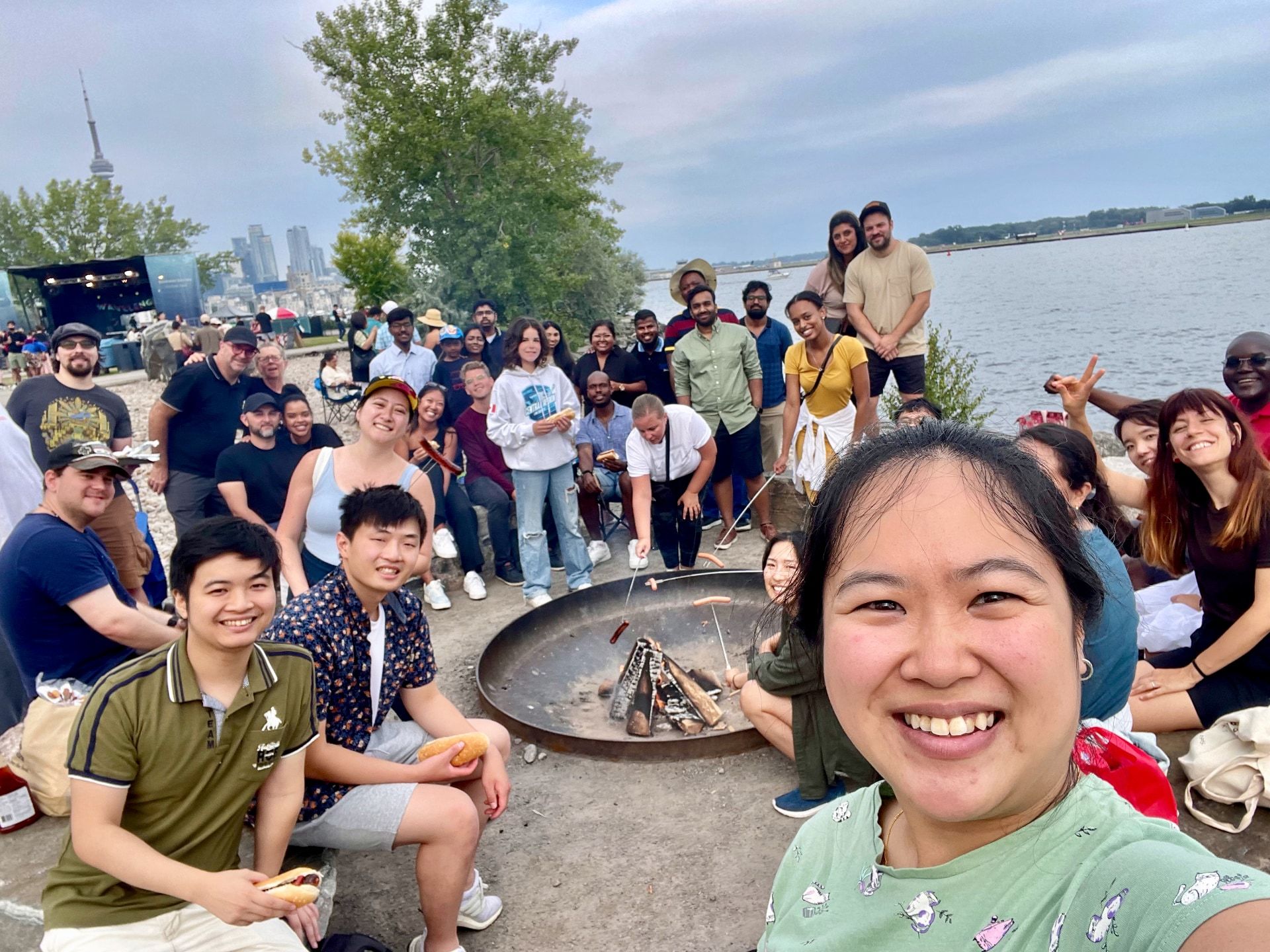 campfire at Trillium Park