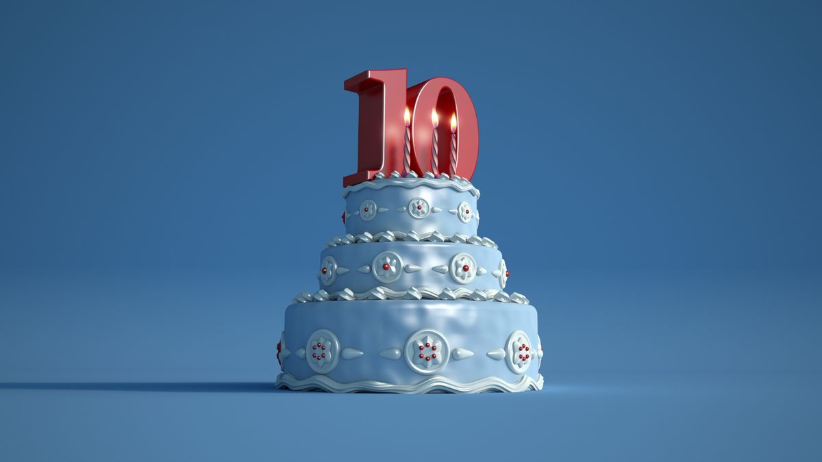cake for tenth anniversary