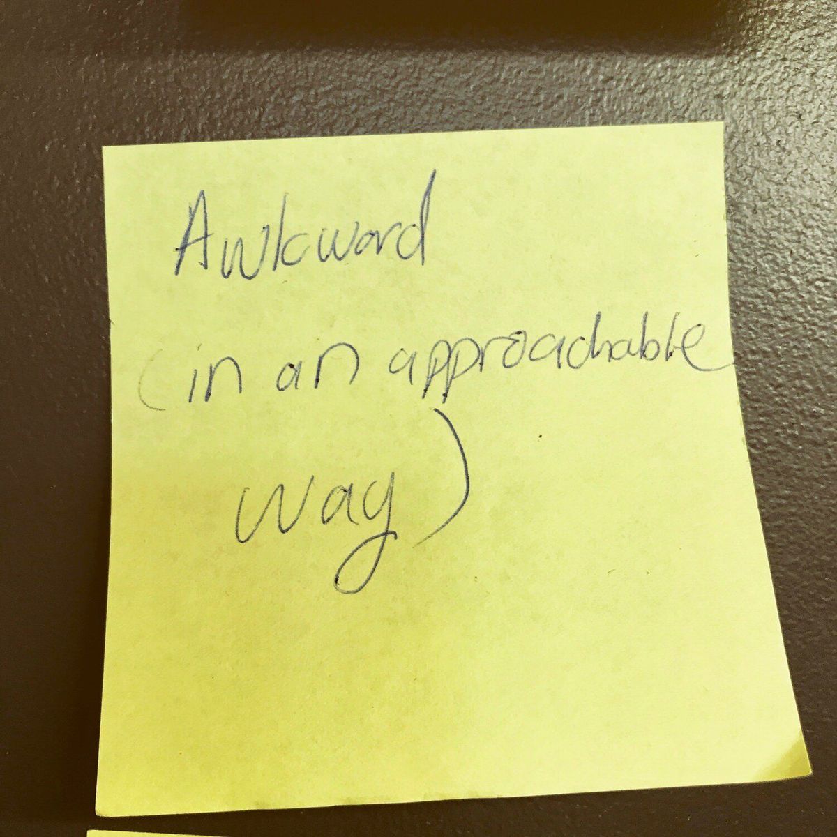 Awkward (in an Approachable Way)